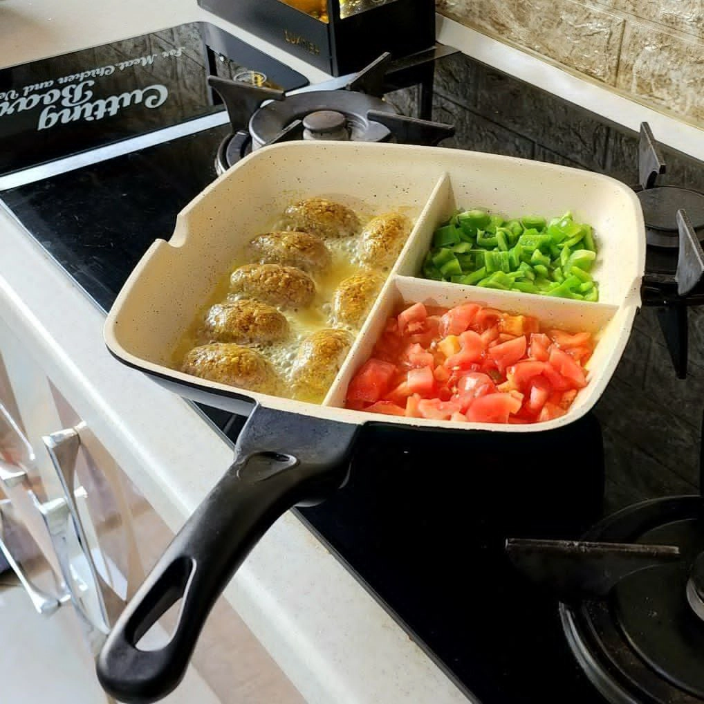 تابه چند تکه چدن