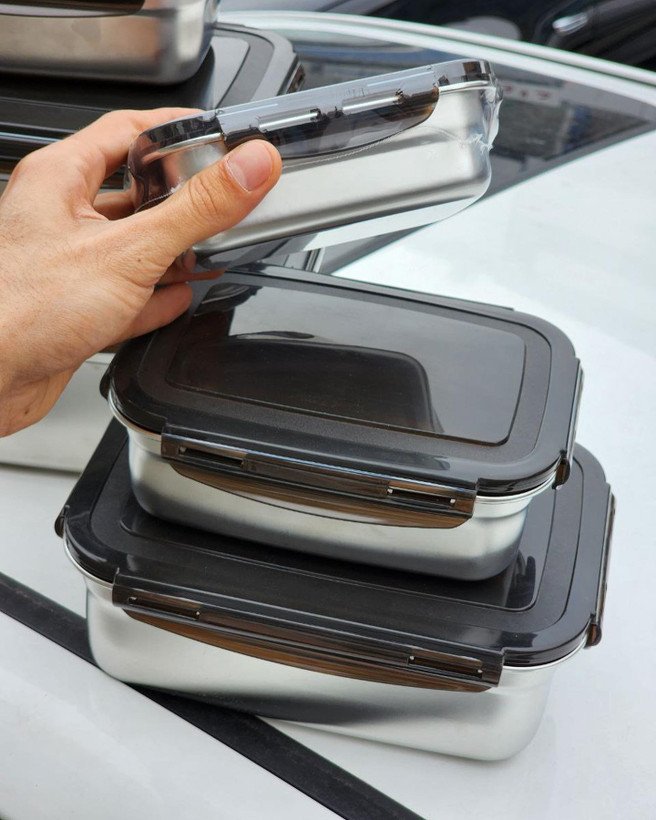 طرف نگهدارنده استیل درب دار۱۰۷۸۱