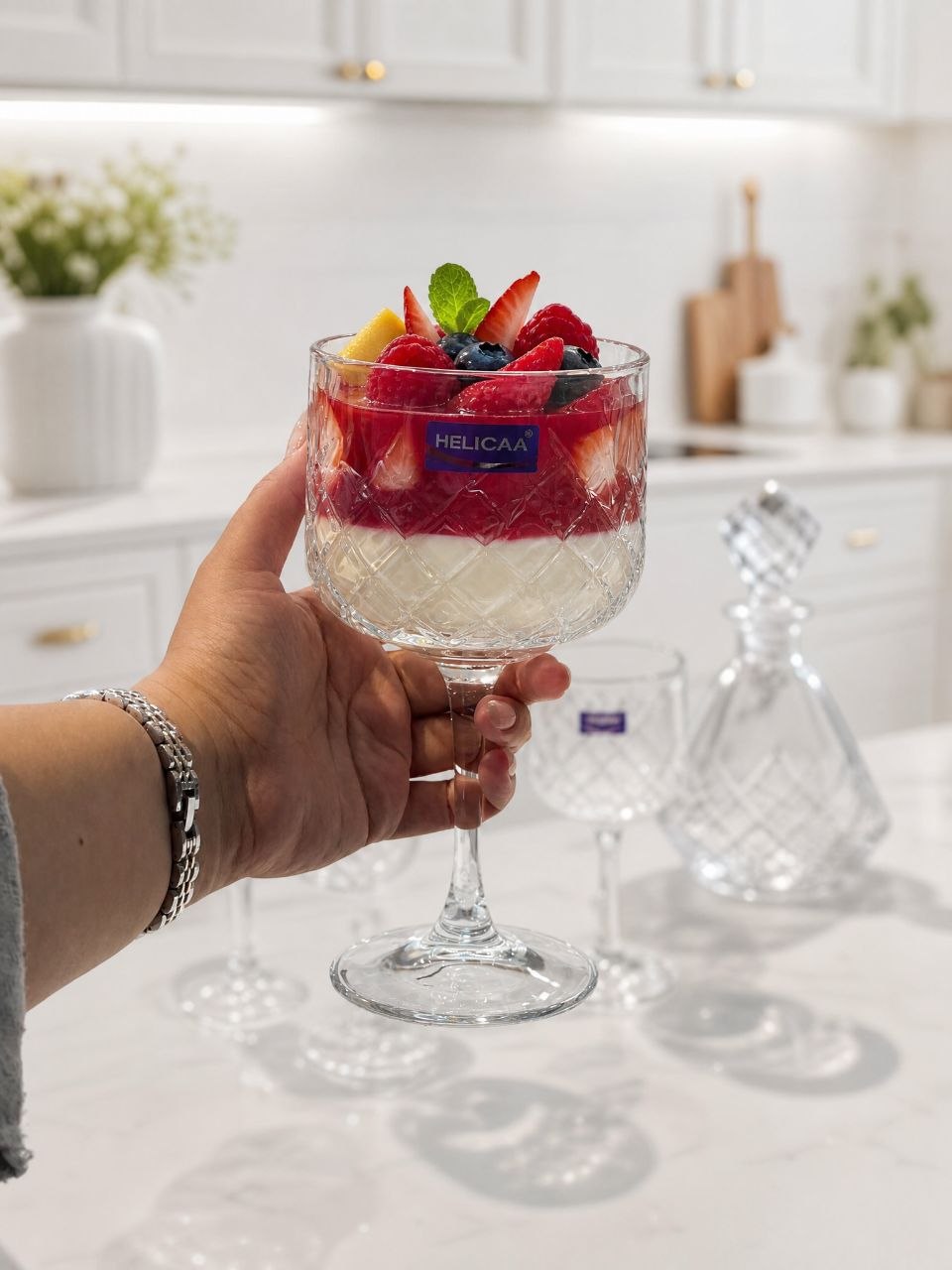 گیلاس و دسرخوری۴ عددی  وارداتی